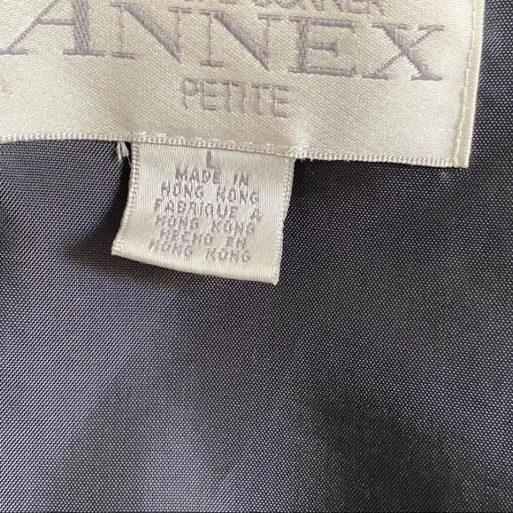 Casual Corner Annex Petite Navy Windbreak Jacket Petite Large